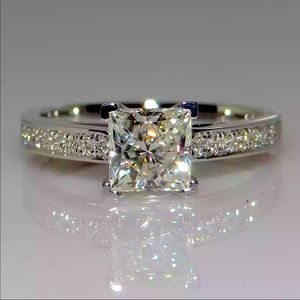 💙Fashion Square sterling Silver Ring